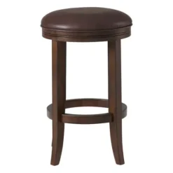 Bar Stools & Counter Height Stools-Kirkland's Home Faux Leather Counter Stools, Set Of 2 Brown