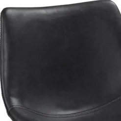 Bar Stools & Counter Height Stools-Kirkland's Home Faux Leather Counter Stools, Set Of 2 Black