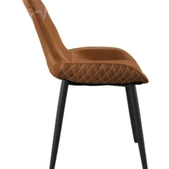 Dining Chairs-Kirkland's Home Faux Leather Dining Chairs, Set Of 2 Brown
