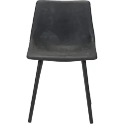 Dining Chairs-Kirkland's Home Faux Leather Scoop Dining Chairs, Set Of 2 Black