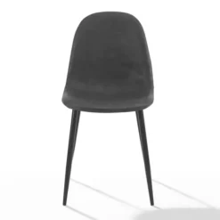 Dining Chairs-Kirkland's Home Faux Leather Slope Dining Chairs, Set Of 2 Black