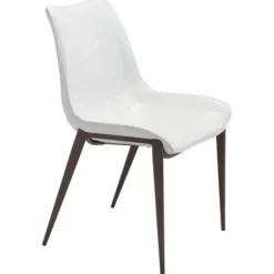 Dining Chairs-Kirkland's Home Faux Leather Stitch Dining Chairs, Set Of 2 White