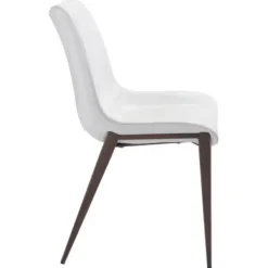 Dining Chairs-Kirkland's Home Faux Leather Stitch Dining Chairs, Set Of 2 White