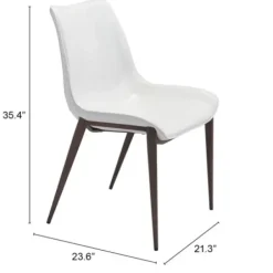 Dining Chairs-Kirkland's Home Faux Leather Stitch Dining Chairs, Set Of 2 White