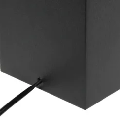 Table Lamps-Kirkland's Home Faux Leather Usb Table Lamp Black