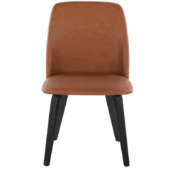 Dining Chairs-Kirkland's Home Faux Leather Wood Dining Chairs, Set Of 2 Brown
