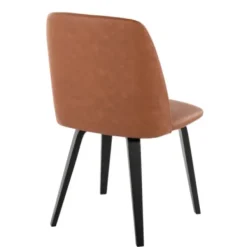 Dining Chairs-Kirkland's Home Faux Leather Wood Dining Chairs, Set Of 2 Brown