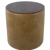 Benches & Ottomans-Kirkland's Home Faux Leather Wood Top Storage Ottoman Brown