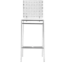 Bar Stools & Counter Height Stools-Kirkland's Home Faux Leather Woven Counter Stools, Set Of 2 White