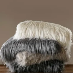 Blankets & Throws-Kirkland's Home Faux Mink Fur Throw Tan