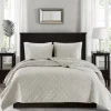 Bedspreads & Coverlets-Kirkland's Home Faux Velvet California King 3-Pc. Coverlet Set White