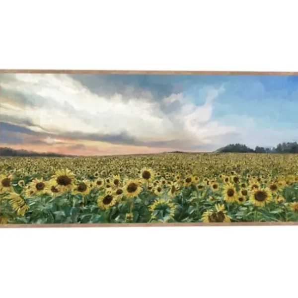Canvas Art-Kirkland's Home Field Of Gold Framed Canvas Art Print Multi