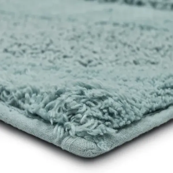 Bathroom Rugs-Kirkland's Home Fiesta Plush Reversible Cotton Bath Mat, 60 In. Pink