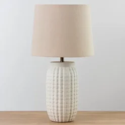Table Lamps-Kirkland's Home Finley Ceramic Table Lamp Ivory