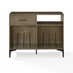 Tv Stands & Media Consoles-Kirkland's Home Finn Record Storage Media Cabinet Brown