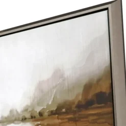 Framed Art-Kirkland's Home Firestone Lake View Framed Canvas Art Print Brown/Gray