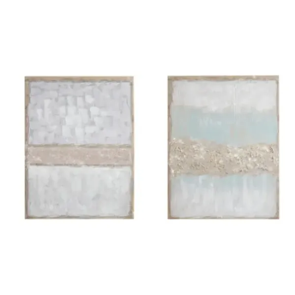 Canvas Art-Kirkland's Home Flatland Glitter Canvas Art Prints, Set Of 2 Multi