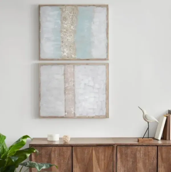 Canvas Art-Kirkland's Home Flatland Glitter Canvas Art Prints, Set Of 2 Multi
