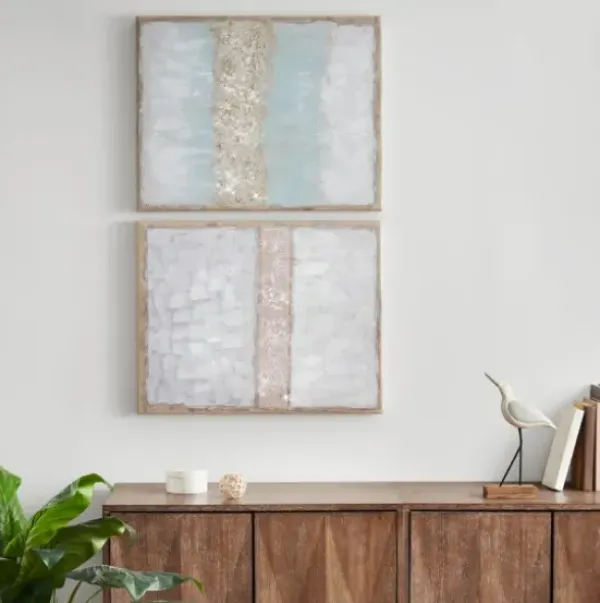 Canvas Art-Kirkland's Home Flatland Glitter Canvas Art Prints, Set Of 2 Multi
