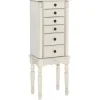 Dressers & Chests-Kirkland's Home Flip Top 5-Drawer Wood Armoire White