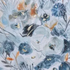 Framed Art-Kirkland's Home Floral In A Jar Ii Framed Wall Art Print Blue
