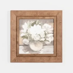 Framed Art-Kirkland's Home Floral In Vase Framed Art Print White
