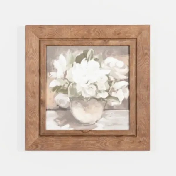 Framed Art-Kirkland's Home Floral In Vase Framed Art Print White