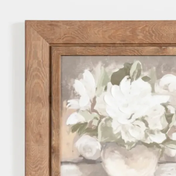 Framed Art-Kirkland's Home Floral In Vase Framed Art Print White