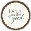 Wall Quotes & Signs-Kirkland's Home Focus On The Good Round Framed Plaque Brown