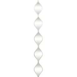 Decorative Mirrors-Kirkland's Home Foil Slim Stacked Teardrops Wall Mirror Silver