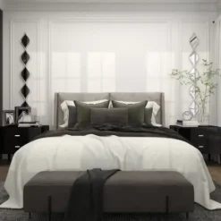 Decorative Mirrors-Kirkland's Home Foil Slim Stacked Teardrops Wall Mirror Silver
