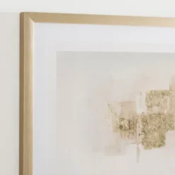 Framed Art-Kirkland's Home Foil Strokes Embossed Framed Art Print Gold