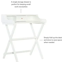 Office Furniture-Kirkland's Home Folding Caty Desk White