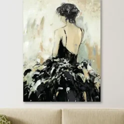 Canvas Art-Kirkland's Home Fond Reflections Giclee Canvas Art Print Gray/Tan