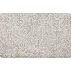 Kitchen & Floor Mats-Kirkland's Home Food And Water Bowl Floor Mat, 19X28 Black/White