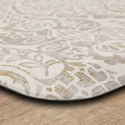 Kitchen & Floor Mats-Kirkland's Home Food And Water Bowl Floor Mat, 19X28 Black/White