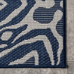 Outdoor Rugs-Kirkland's Home Forest Geo Lattice Outdoor Area Rug, 4X7 Green