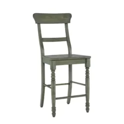 Bar Stools & Counter Height Stools-Kirkland's Home Forest Ladder Back Counter Stools, Set Of 2 Green