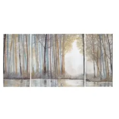Canvas Art-Kirkland's Home Forest Reflections Canvas Art Prints, Set Of 3 Multi