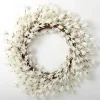 Wreaths-Kirkland's Home Forsythia Flowers Wreath White