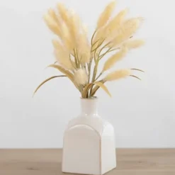 Arrangements & Greenery-Kirkland's Home Foxtail Wheat Arrangement White/Tan/Green