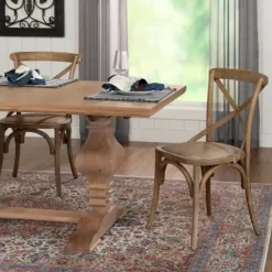 Dining Chairs-Kirkland's Home French Country X-Back Dining Chairs, Set Of 2 Gray