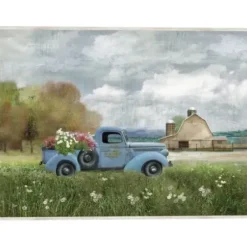 Framed Art-Kirkland's Home Fresh Country Picks Framed Wall Art Blue/Tan/White