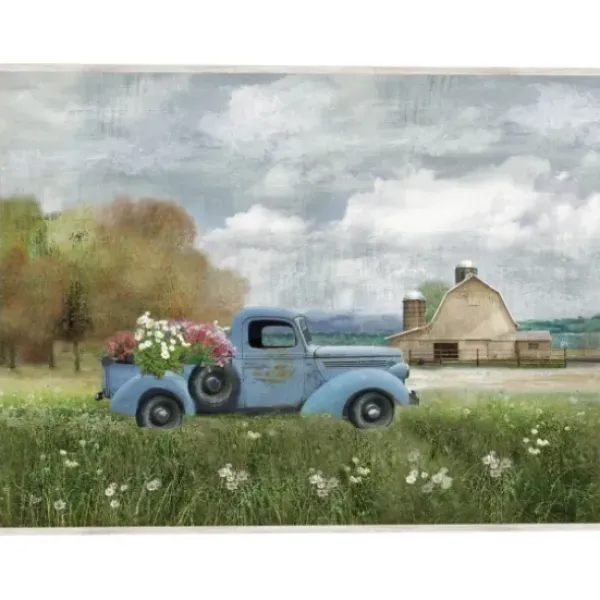 Framed Art-Kirkland's Home Fresh Country Picks Framed Wall Art Blue/Tan/White