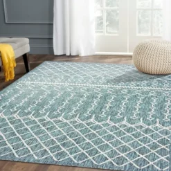 Outdoor Rugs-Kirkland's Home Fresh Green Stripes Outdoor Area Rug, 4X6 Green/White