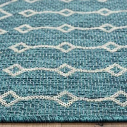Outdoor Rugs-Kirkland's Home Fresh Green Stripes Outdoor Area Rug, 4X6 Green/White