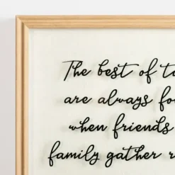 Wall Quotes & Signs-Kirkland's Home Friends & Family Gather Round Glass Wall Plaque White
