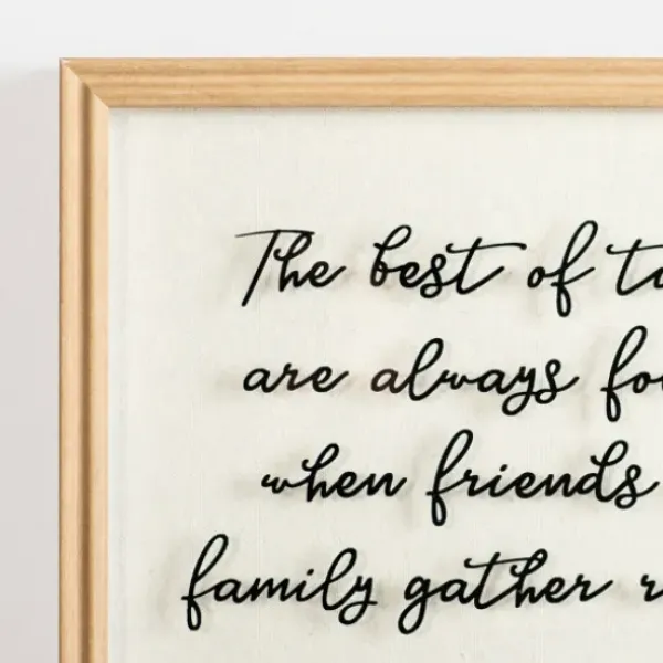 Wall Quotes & Signs-Kirkland's Home Friends & Family Gather Round Glass Wall Plaque White