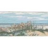 Canvas Art-Kirkland's Home From The Dunes Framed Canvas Art Print Blue/Green