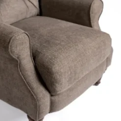 Accent Chairs-Kirkland's Home Gabor Ash Tufted Upholstered Recliner Gray
